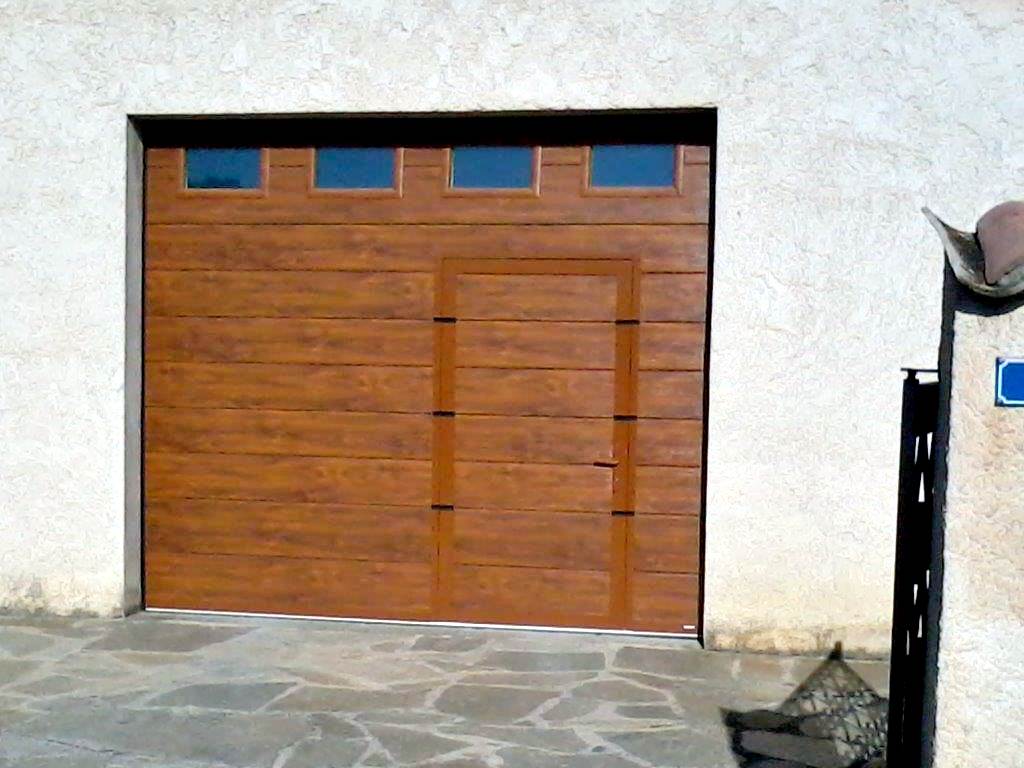 porte garage avec portillon
